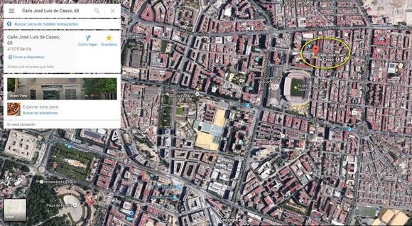 Ubicación Artesanar Sevilla en Google-Maps